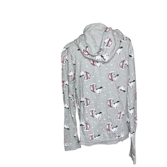 On Fire grey Unicorn hoodie 3x - Picture 4 of 6